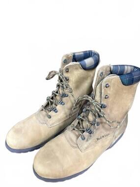 NEW RED WING SHOES women's lace-up work boots in tan